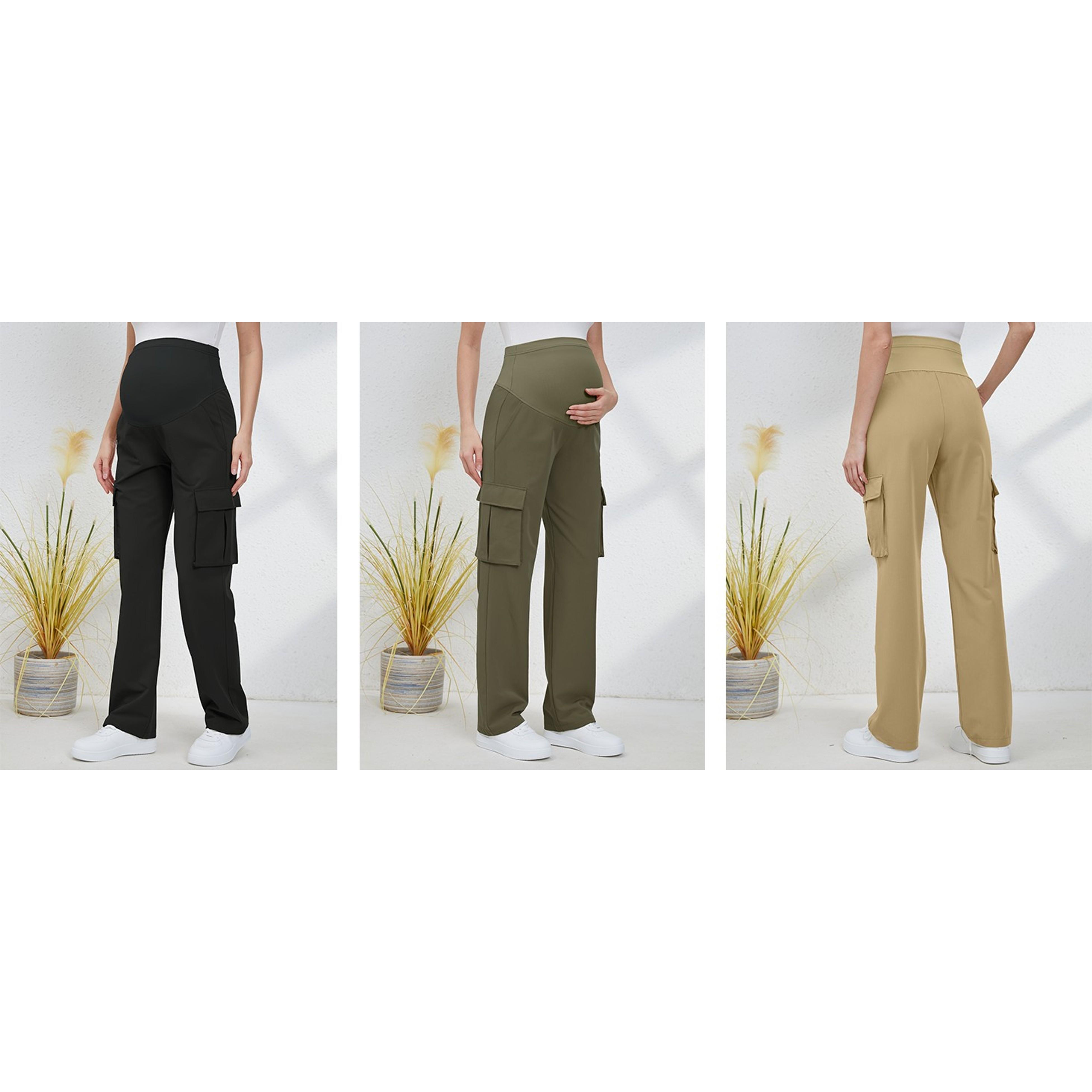 Women's Over-The-Belly Maternity Cargo Scrub Pants, 4-Pocket Pregnancy Clothing, Over Belly Women's Over-The-Belly Maternity Cargo Scrub Pants, 4-Pocket Pregnancy Clothing, Over Belly