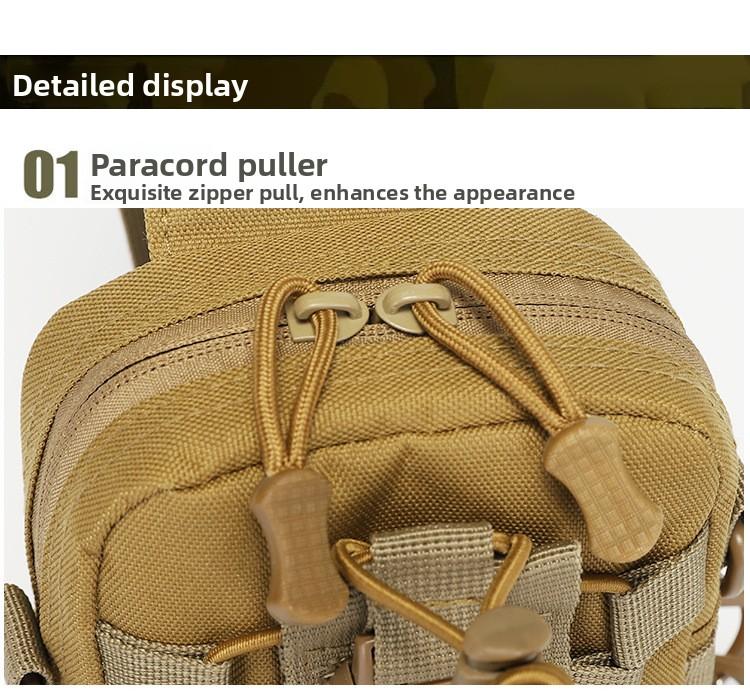 Outdoor Tactical Portable Breast Bag Multifunctional Kettle Bag Leisure Shoulder Crossbody Bag Mountaineering Cycling Travel Mobile Phone Bag