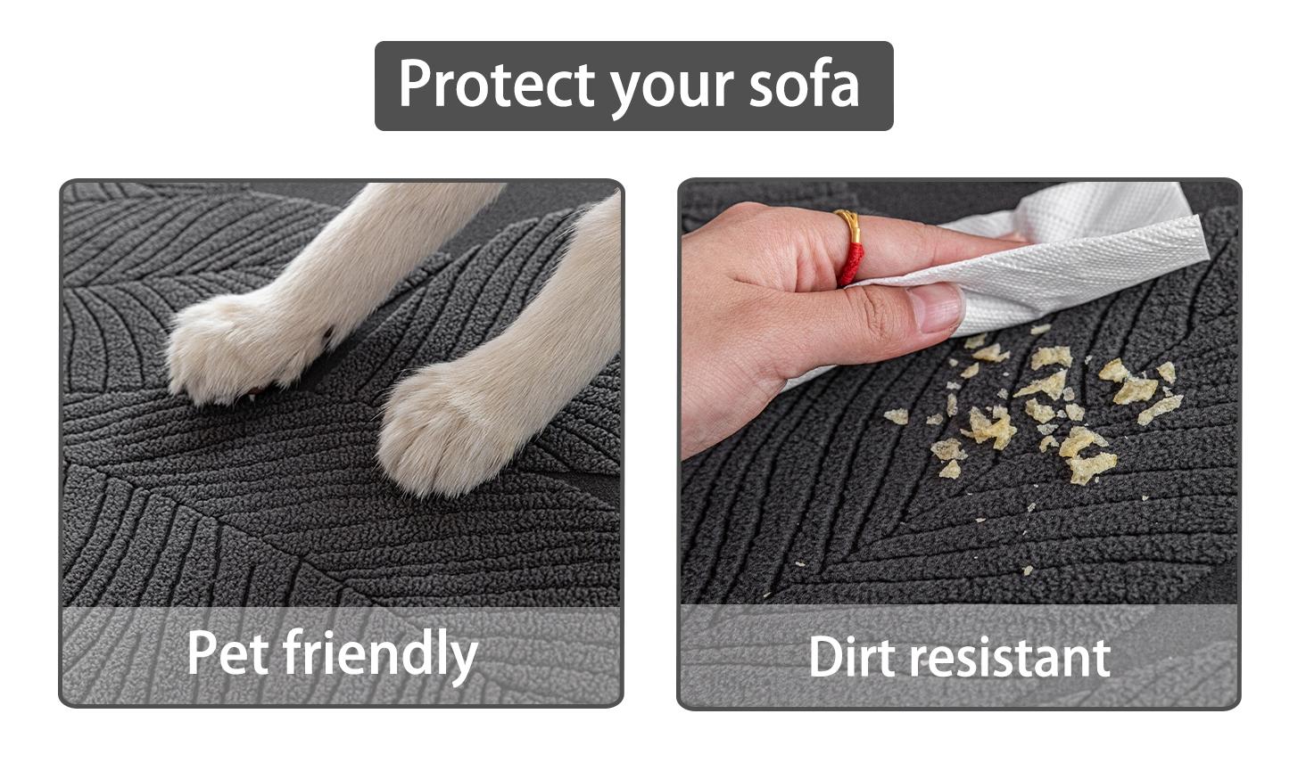 Elastic Sofa Cushion Cover, Modern Style Non-Slip Sofa Protector, Suitable for L-Type and 1234 Seat Sofas, Living Room Furniture Accessory