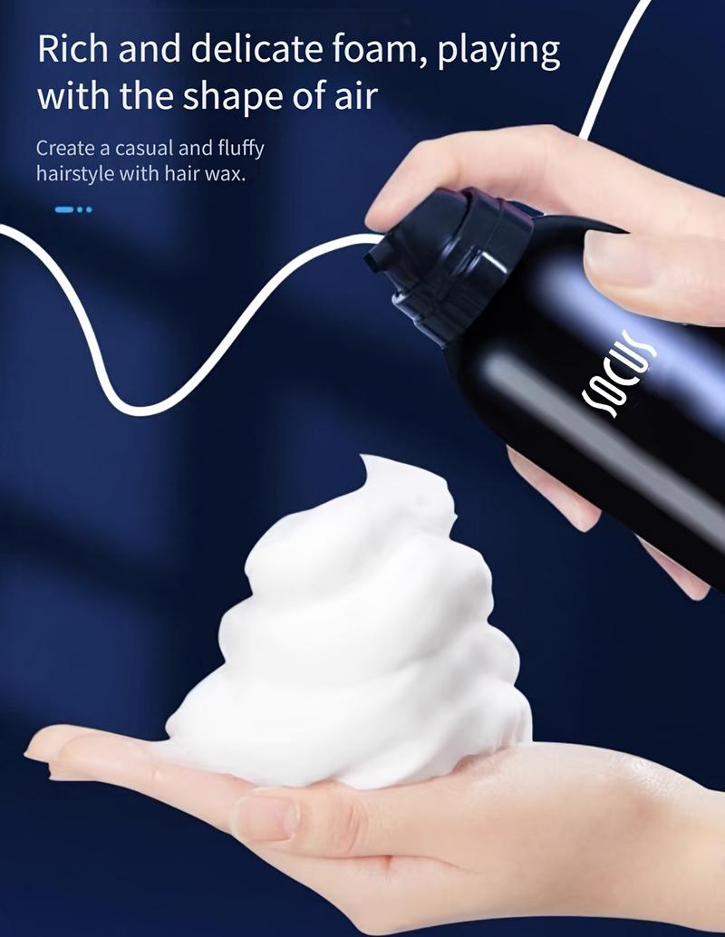 300ml Hair Styling Wax (includes comb), Foam Hair Styling Mousse, suitable for moisturizing care for curly hair