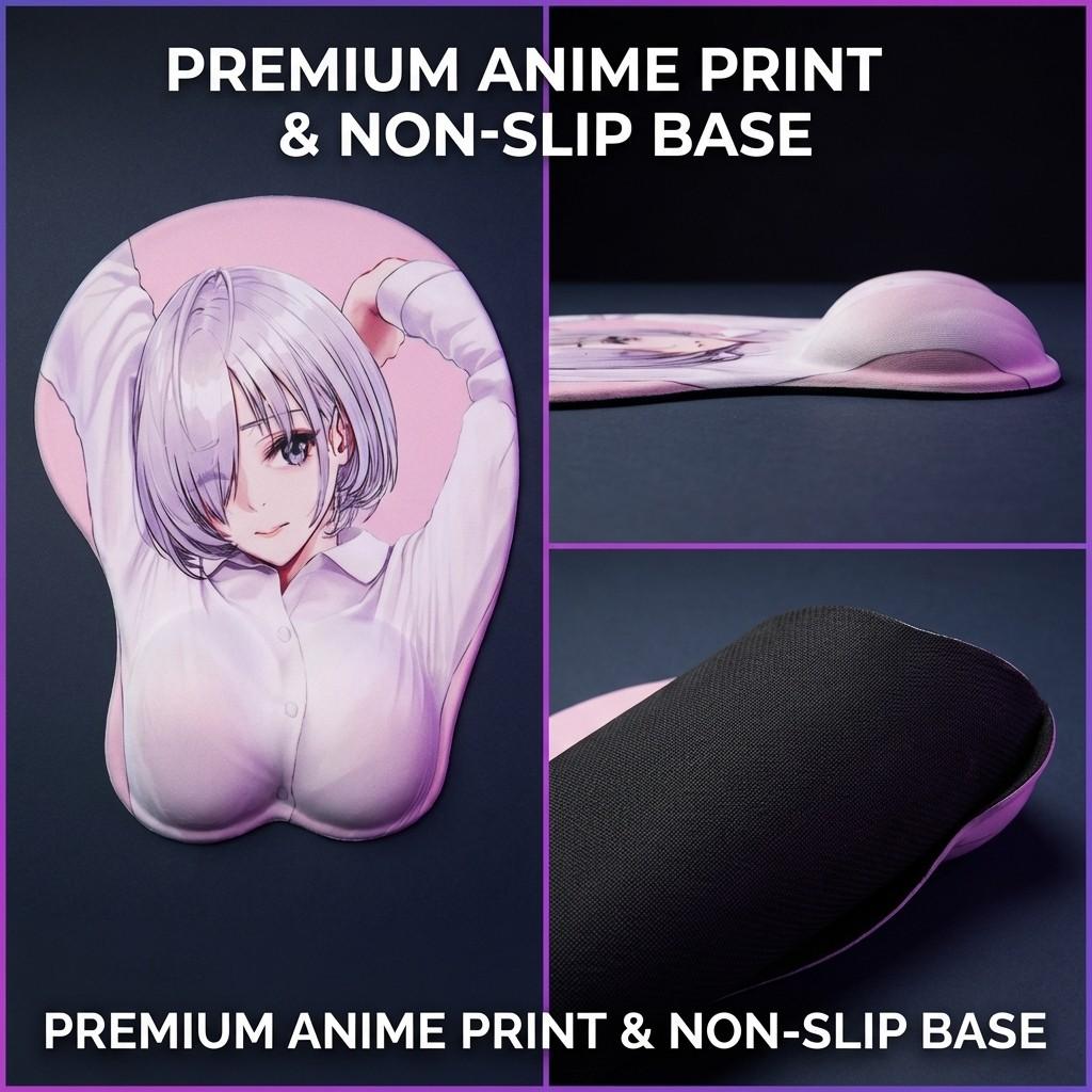 Ergonomic Mouse Pad, Comfortable Memory Silicone Material, Relieves Wrist Fatigue, Suitable for Office or Gaming