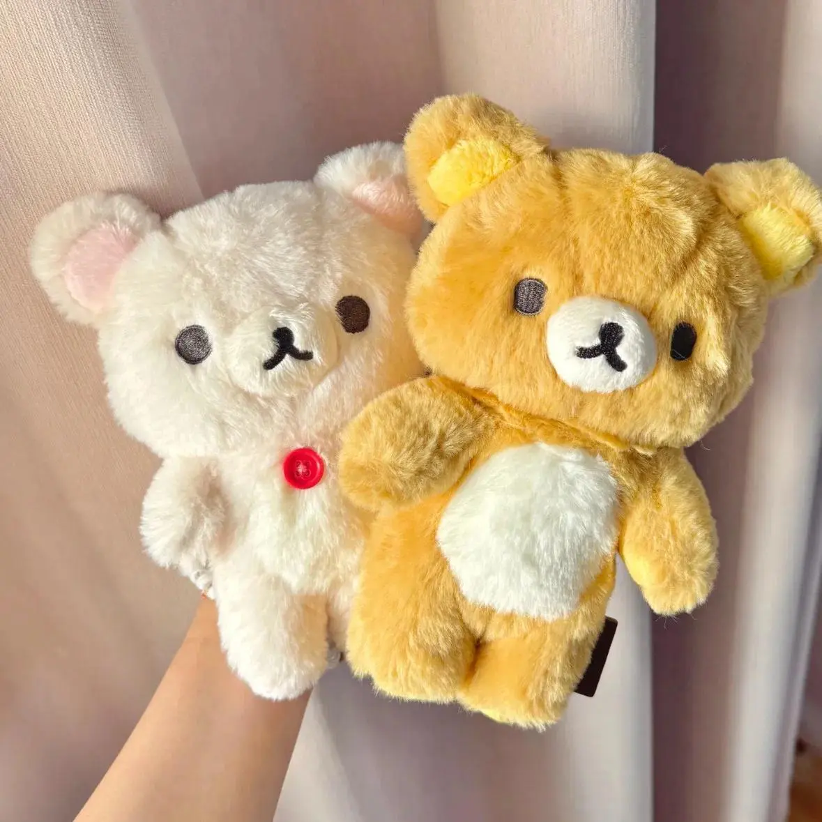 20cm Cute Rilakkuma Korilakkuma Plush Toy Japanese Style Brown White Bear Stuffed Animals Adorable Birthday Gift for Girl