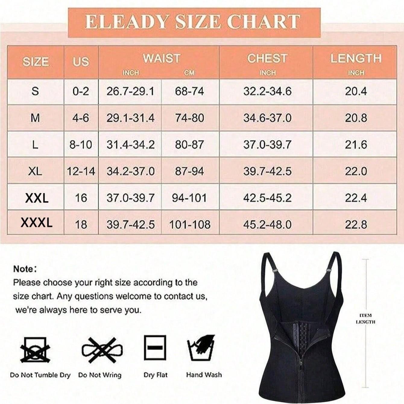 Women's Sports Waist Trainer with Zipper, Adjustable Shoulder Straps, Body Shaper Tank Top, Abdominal and Waist Control, Yoga Running Belt