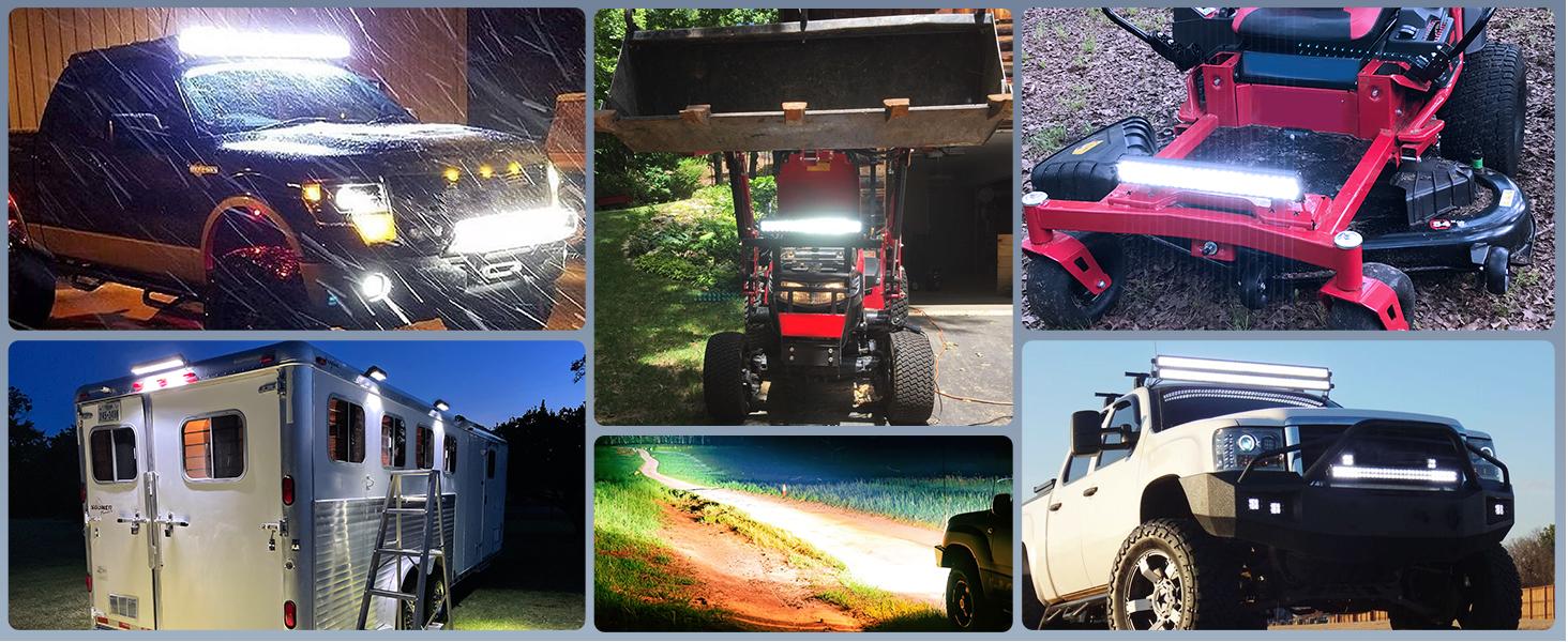 Nilight LED Light Bar 25Inch 162W Spot Flood Combo Off Road 12V 5Pin Rocker Switch Wiring Harness Kit  dealsforyoudays