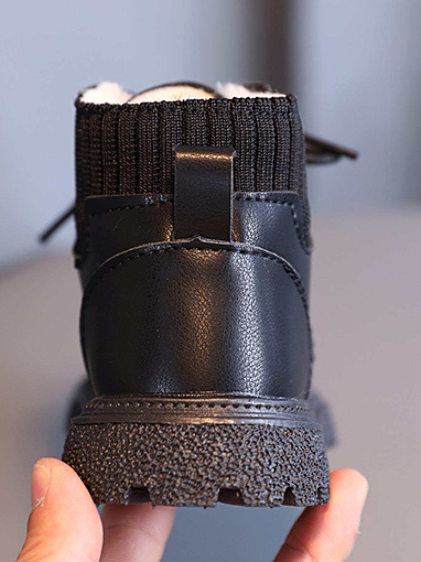 Classic with Fleece Lining, Durable Leather Structure, Perfect for Casual Outdoor Wear, Winter Footwear for Kids, Winter Boot Shoes