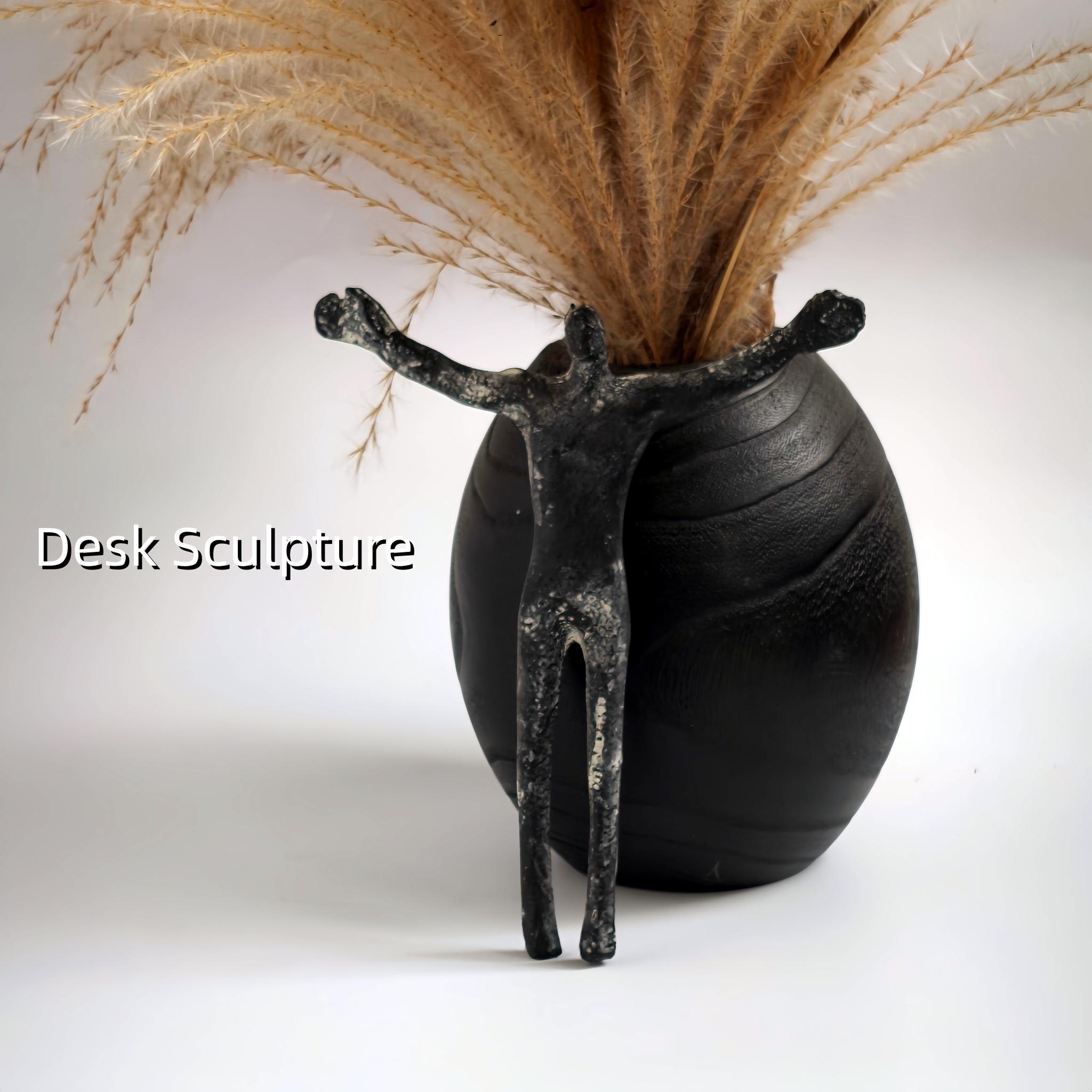 Abstract Hugging Figure Statue for Mother's Day Father's Day, Multi-Functional Art Decor, Wall Desk Decor, Utensil Holder, Table Centerpiece