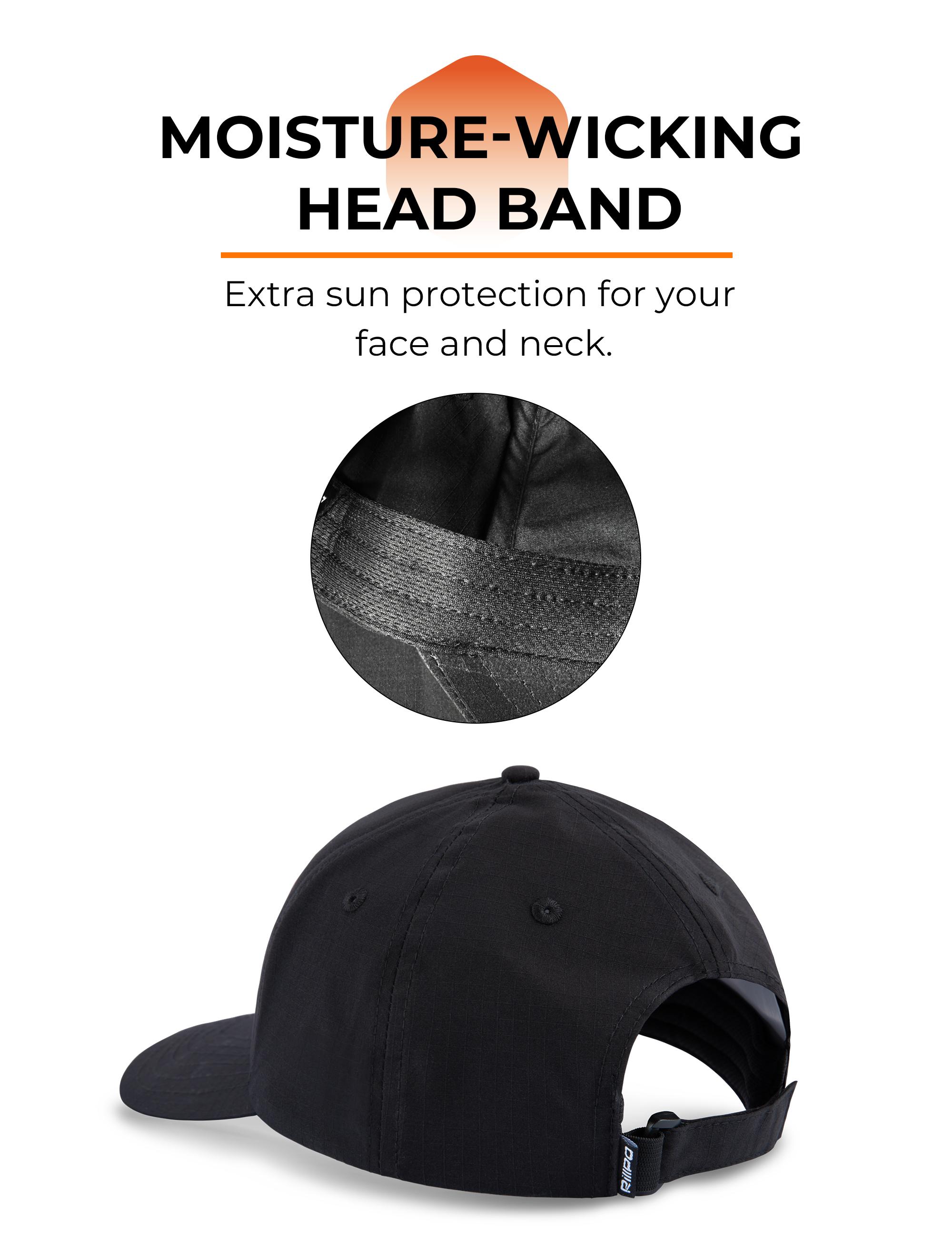 【RODEEL】RIIIPO Trucker Hat UPF 50+ Sun UV Protection Outdoor Fishing Hat Light Weight Moisture Wicking Baseball Cap for Outdoor Sports Gym Workout Fishing Hiking Boating Camping Running Construction Roofing Landscaping Gardening, Holiday Gift