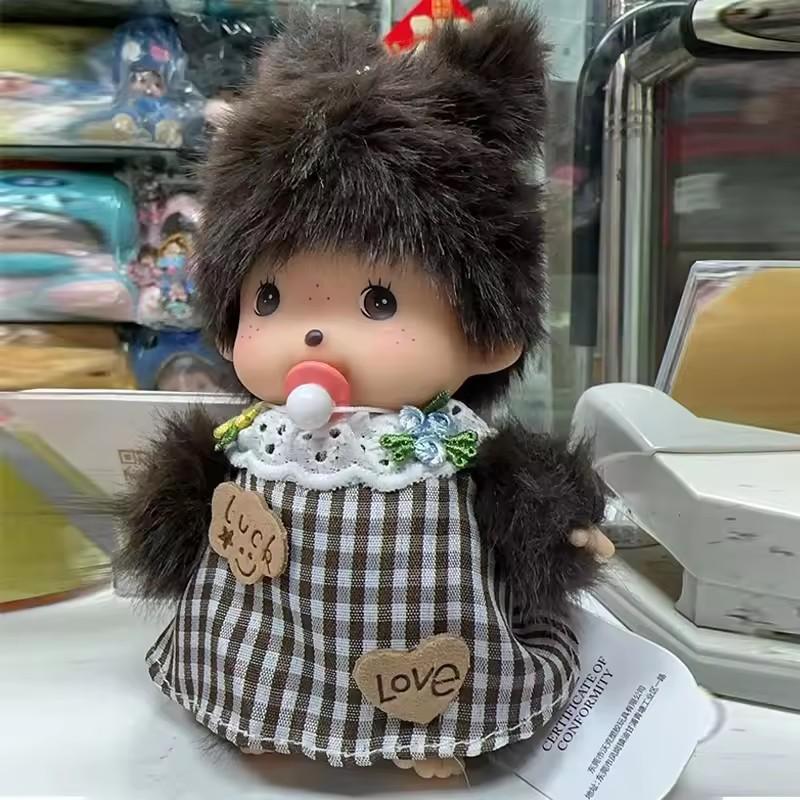 15cm DIY Monkey Dress Up Doll Simulated Plush Animal Kawaii Pendant Cute Schoolbag Accessories Christmas Children’s Gift