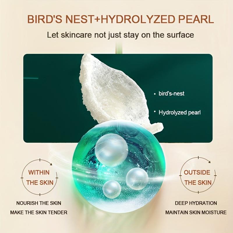 Bird's Nest  Anti-Aging Skincare Set Gently Care For The Skin A Complete Skincare Routine Beauty Skincare Gift Set, Including Face Mask，Lady Cream，Cleanser, Toner, Lotion, Essence, Cream, Eye Cream, Suitable For Wife, Ladies, Mother's Day, Valentine's Day