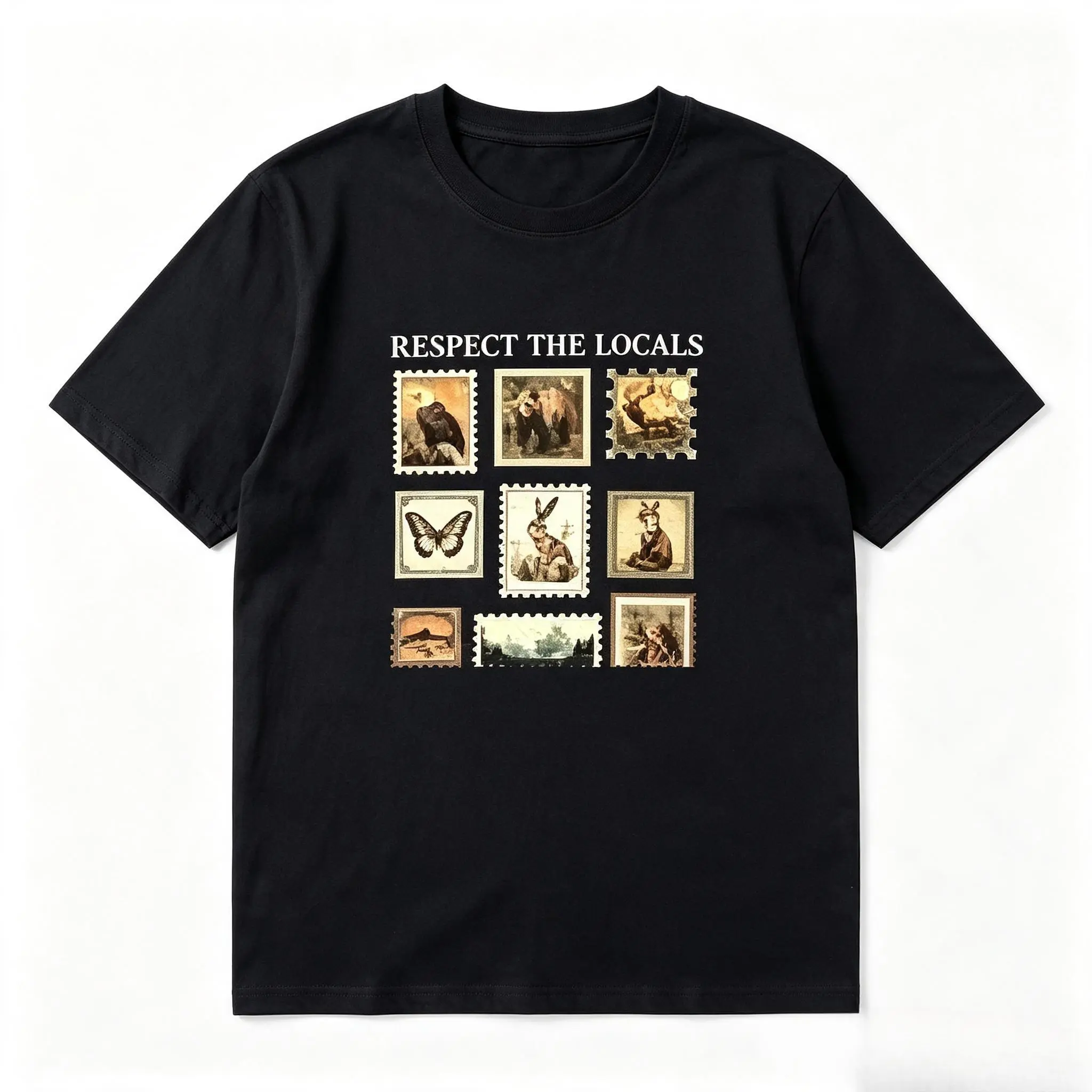 Vintage Respect The Local Wildlife T-Shirt, Gift For Nature Lover, Animal Lover, Protect National Parks, Ideal Gift Tee