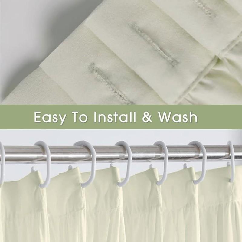 French Vintage Camel Ruffle Shower Curtain, Soft Polyester, Bathroom Decor, Hotel Bedroom Salon Curtains, Perfect Gift Choice