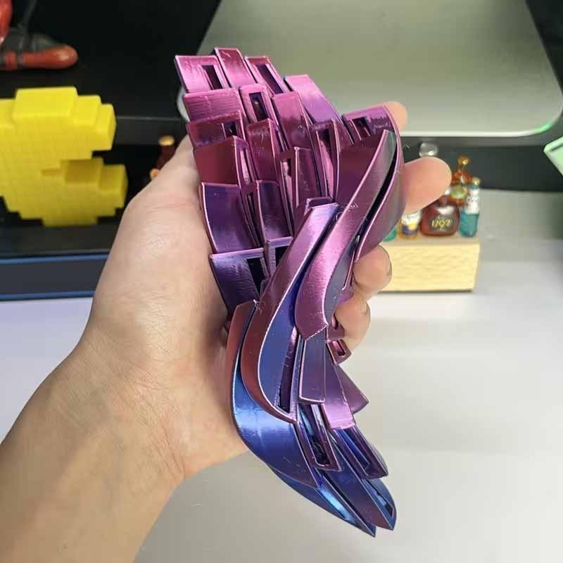 1pc Collectible Figurines, 3D Printed Slime Stress Ball Suitable for Adults - Realistic Sensory Fidget Toy with Slime, Durable Plastic Relief for Bedtime, Travel & Office, Holiday Gift (Halloween, Christmas)