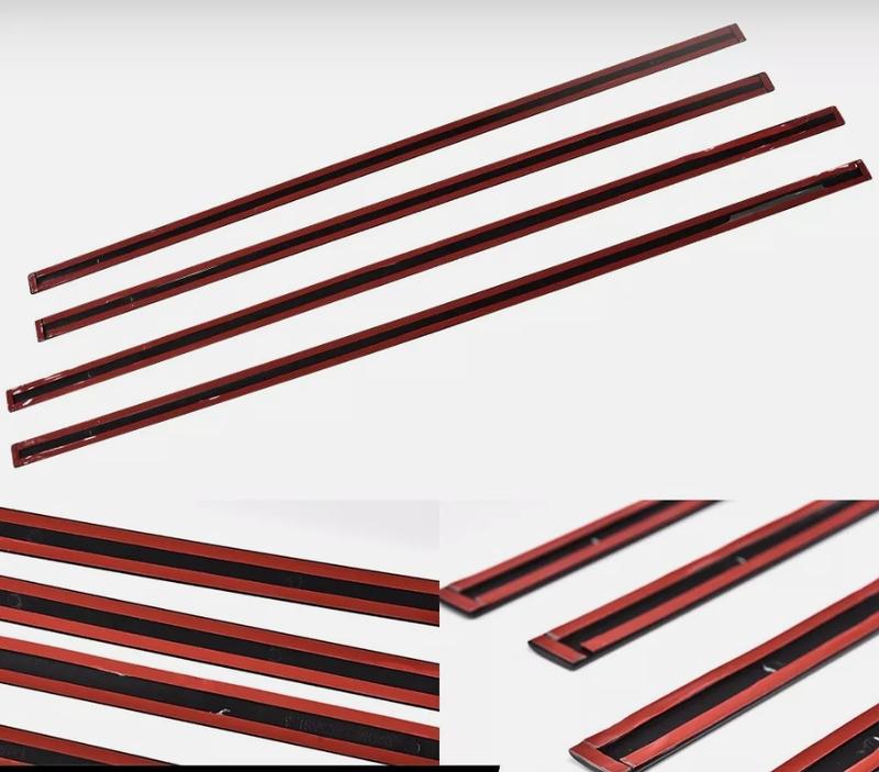 CROSSDESIGN Fit For 14-18 Silverado/Sierra Crew Cab Body Side Molding Trim Set 4PCS 1/18" US