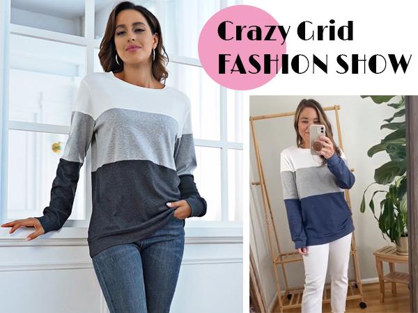 Angerella Women's Casual Loose Fit Pocket Shirts Printed Tops Angerella Women's Casual Loose Fit Pocket Shirts Printed Tops