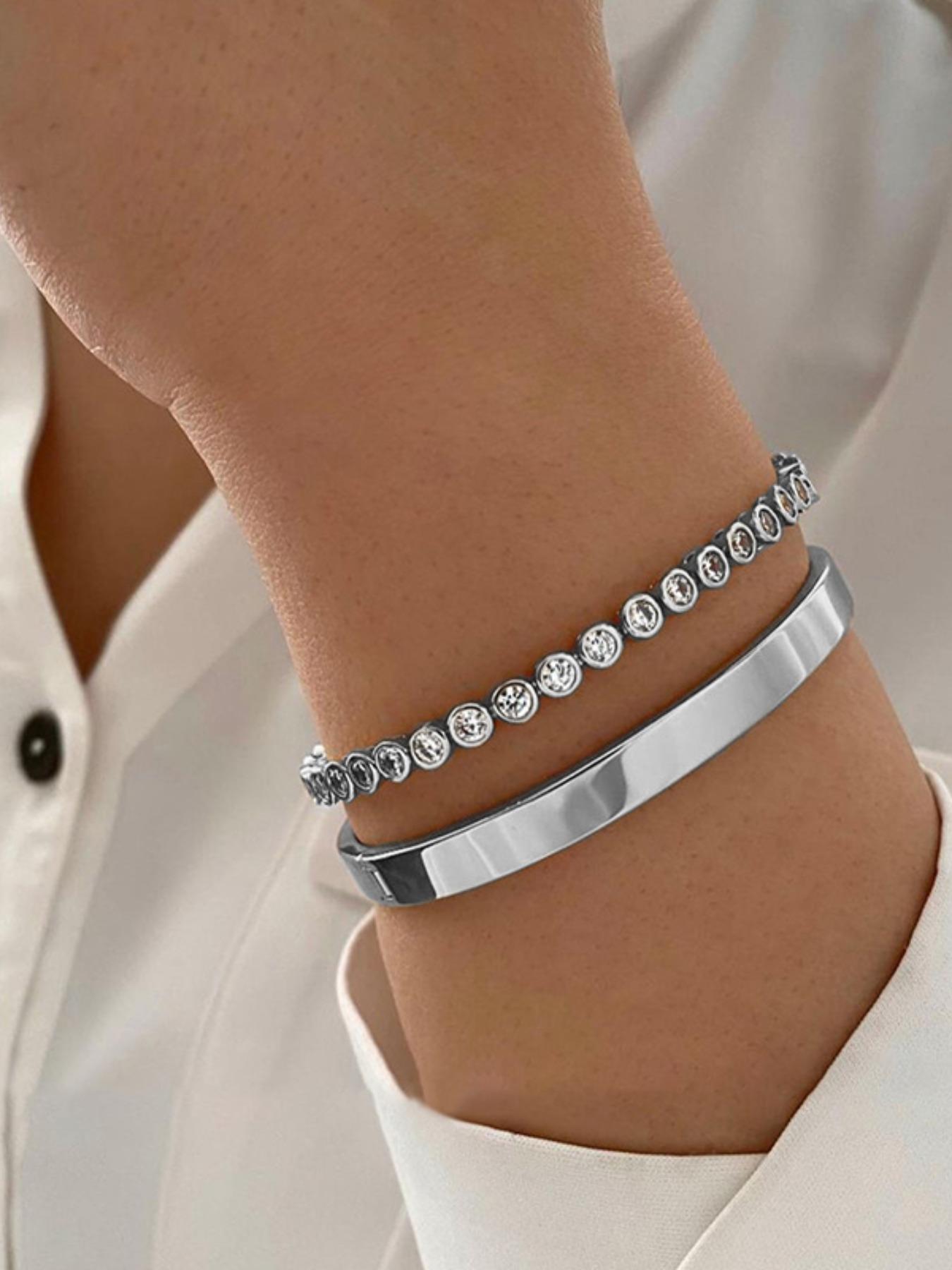 Vintage Jewelry Fashion Diamond Bracelet, Elegant Accessory for Women, Perfect Gift Idea, Timeless Style Statement Piece