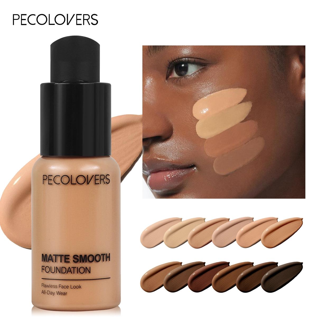 1Pc Liquid Foundation - Full Coverage Face Base, Long-Lasting For Daily & Party Wear, Light And Medium, Dermatologist Approved Cosmetic, Face Cosmetic, Cosmetics Products