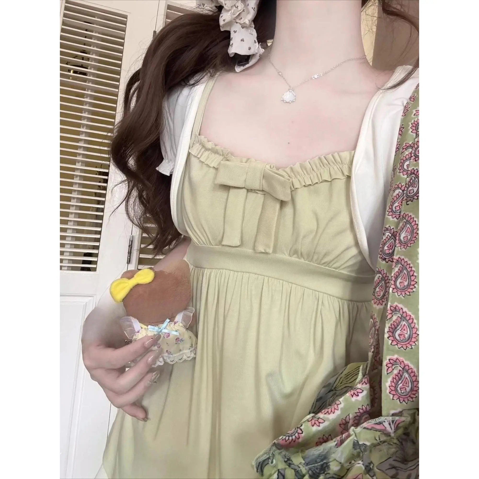 Harajuku Aesthetic Sweet Tops Set Women American Vintage Retro Solid Kawaii T-Shirt Y2K Korean Fashion Clothing