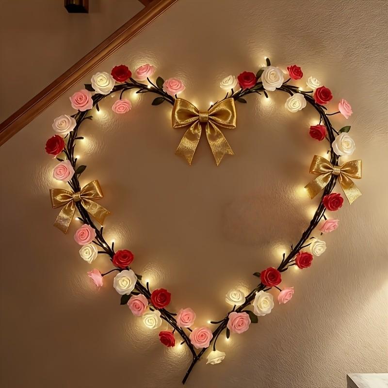 144LED Romantic Rose Branch String Lights USB Powered with 8 Lighting Modes, Warm Rose Vine DIY Decor Lamp for Bedroom Window Wedding Valentine Party, Perfect Mother's Day Gift for Mom Wife Girlfriend, Decorative Led Light