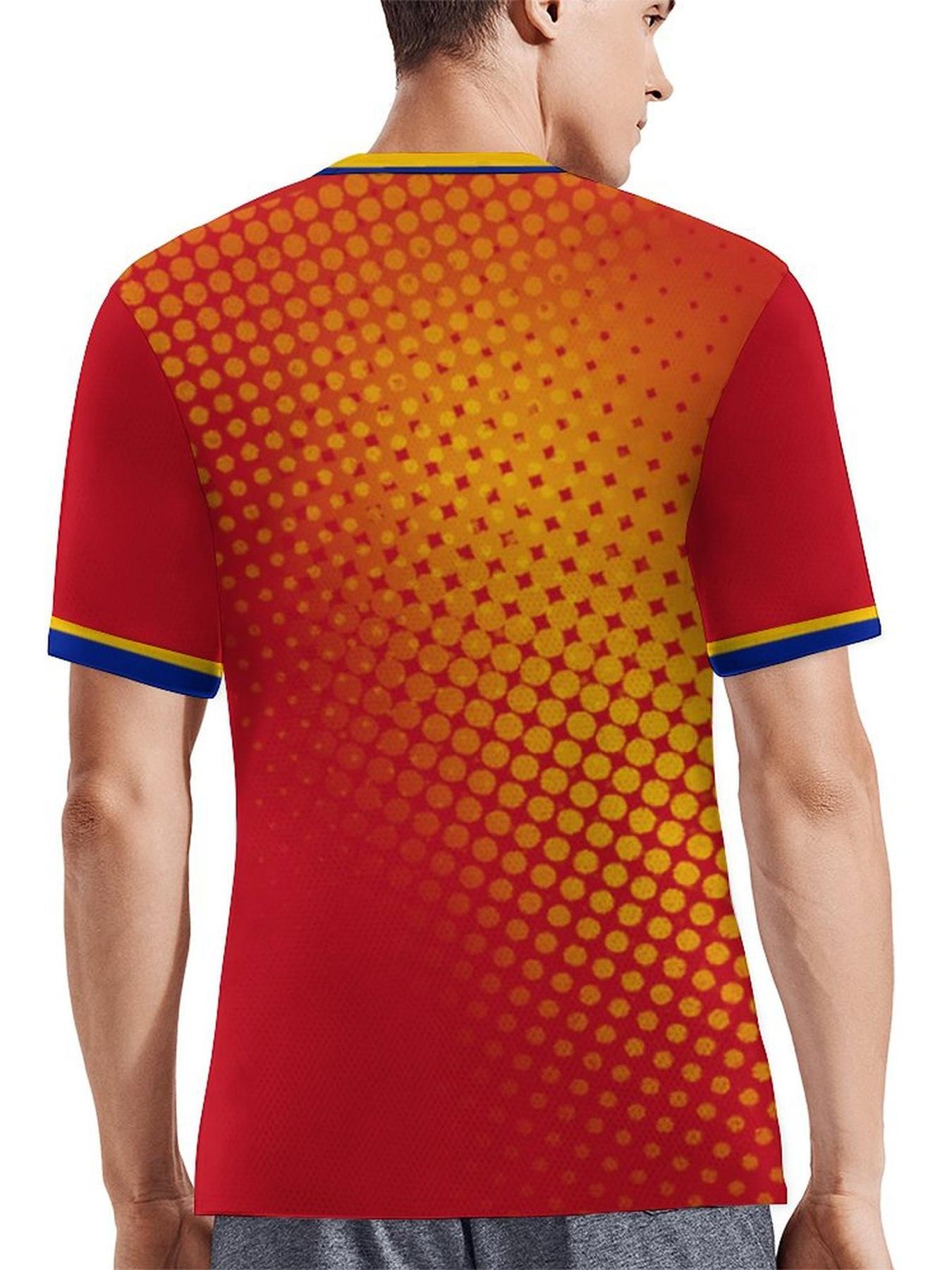 Spain Football Jersey Men's Breathable Soccer Shirt Spain National Team Fan Training Uniform