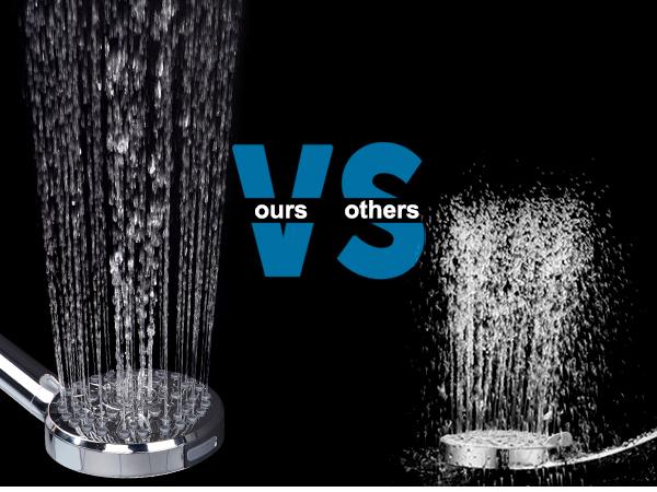 Hibbent Upgraded 5-spray 13'' Shower Head, High Pressure Rainfall Shower Head, Dual Showerhead Combo with 10-mode Handheld Spray, 12'' Adjustable Extension Arm, 71'' Hose