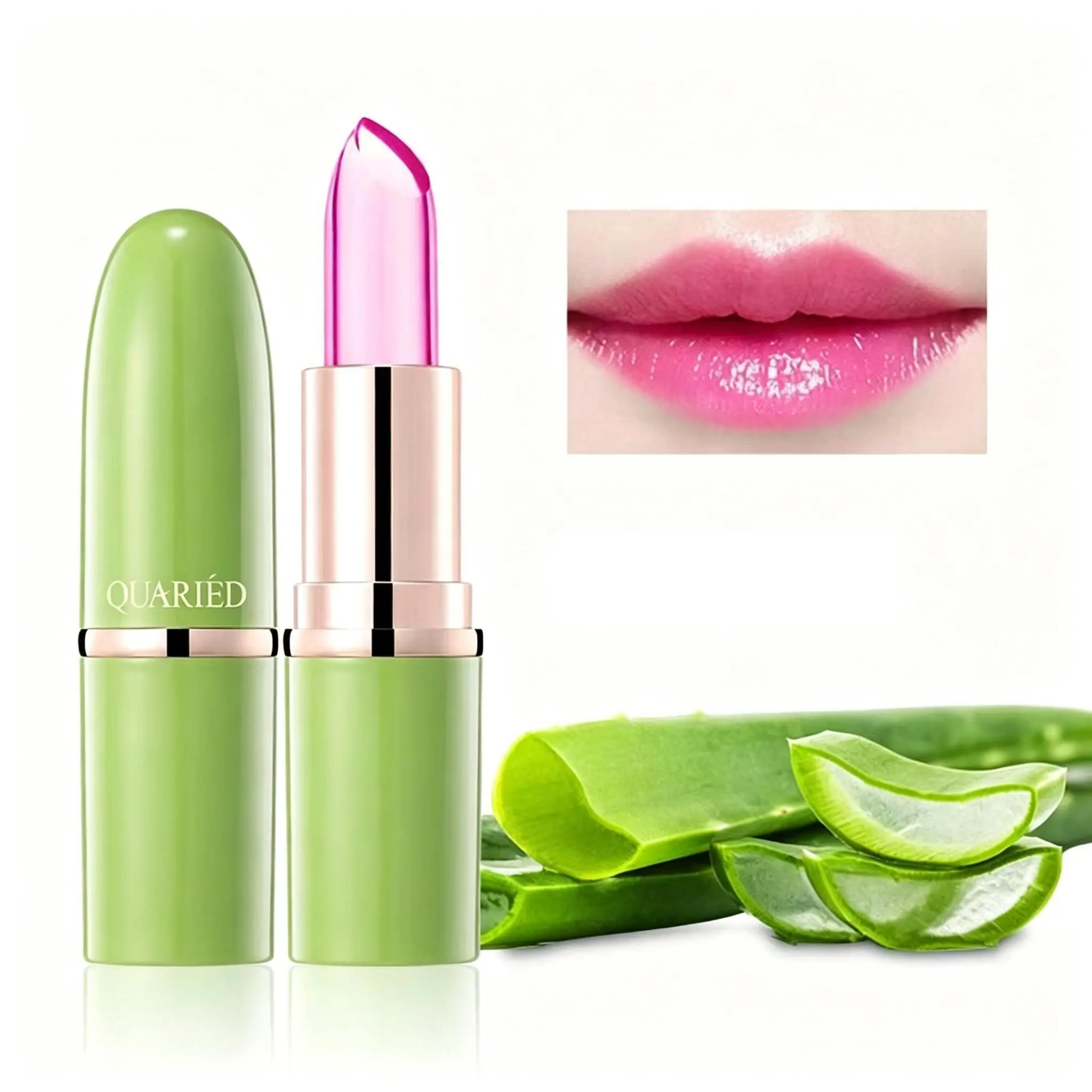 Temperature Change Aloe Vera Lip Balm, Moisturizing Nourishing Tinted Lip Gloss, Daily Lip Care, Non-Flammable Aerosols, Scpn/cpnp Notified