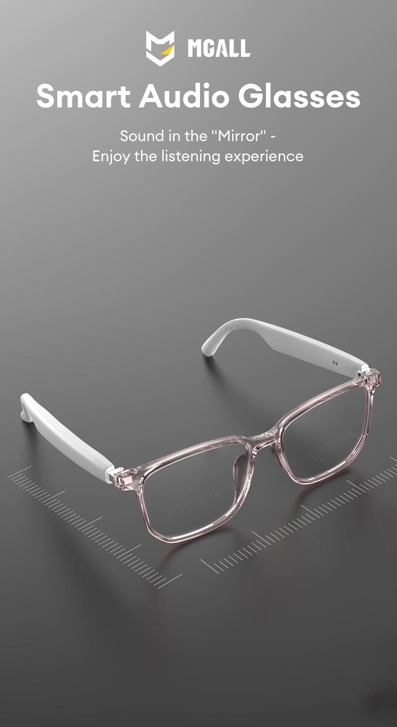 MGALL C8Pro AI Smart Glasses Wireless Headphone Smart Glasses For Listening To Music & Calling, Support 169 Languages Bluetooth Translation Audio & Video Call Translation Glasses for Women & Men