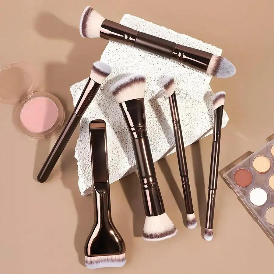 6-Piece Dual-Ended Makeup Brush Set, Cosmetic Brush Set, Two-In-One Multifunctional Foundation Contour Eyeshadow Blush Brushes, Blending Brush, Premium Synthetic Hair Beauty Tools 6-Piece Dual-Ended Makeup Brush Set, Cosmetic Brush Set, Two-In-One Multifunctional Foundation Contour Eyeshadow Blush Brushes, Blending Brush, Premium Synthetic Hair Beauty Tools