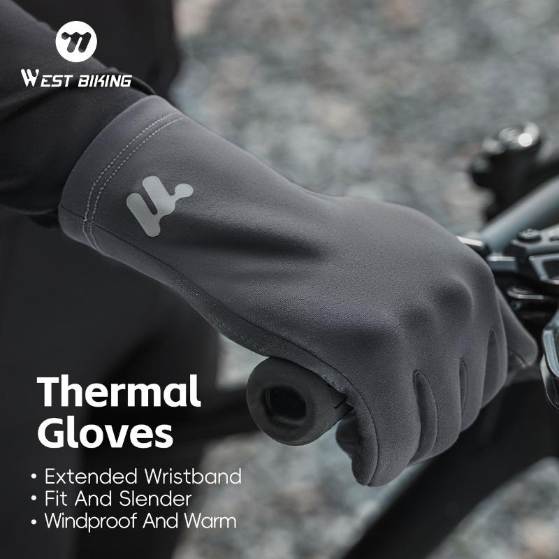 WEST BIKING Winter Gloves.Highly Elastic Soft And Skin Friendly Outdoor Sports Gloves,Touch Screen Windproof Thermal Gloves,Full Finger Anti Slip Design for Ski Scooter Motorcycle Bike Cycling
