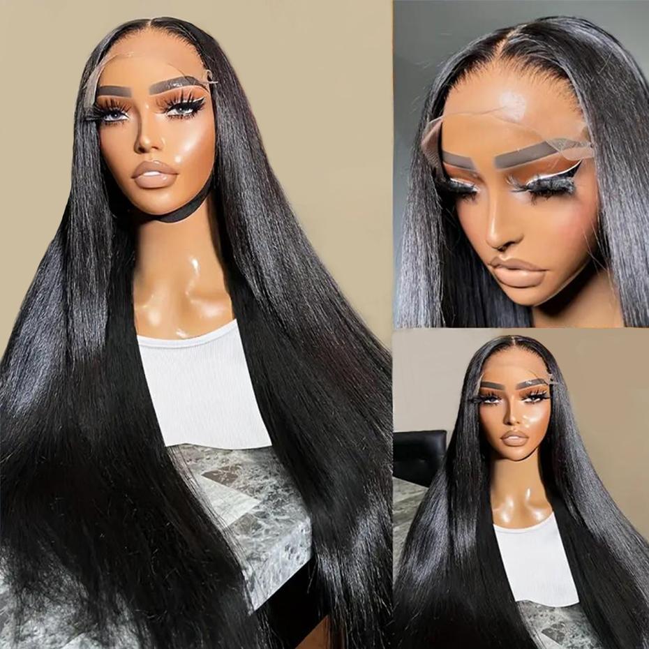 Bling Hair Clearance 13x4 13x6 Transparent Lace Front Wig Human Hair 13X6 HD Lace Frontal Wigs Human Hair Pre Plucked with Baby Hair 180% Density Wigs Human Hair