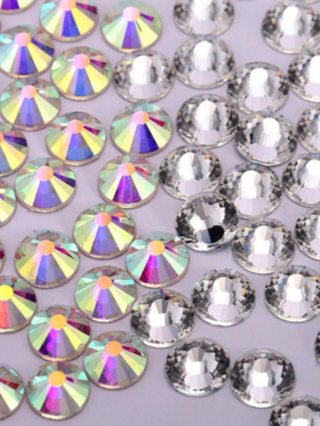 2880pcs High-Quality Rhinestones, Ab Glass Stones, DIY Nail Art Supplies, Perfect for Professional & Home Use, All-Season Decorative Elements