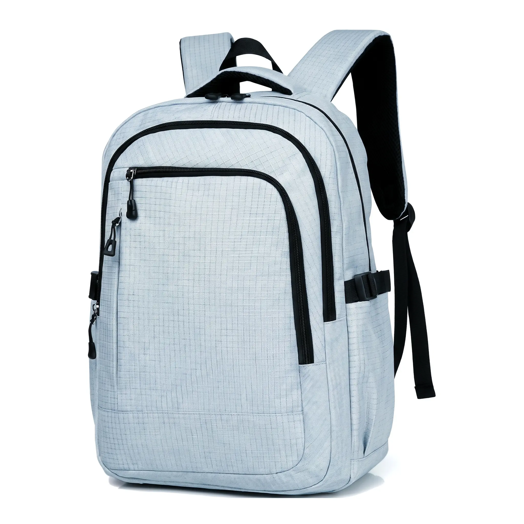 Casual Travel Laptop Backpack For Men Women 14 Inch Oxford Wear Resistant Urban Minimalist Stylish School Bag Everyday Essential Cozy Comfort Air Cushion Straps Solid Color Unisex