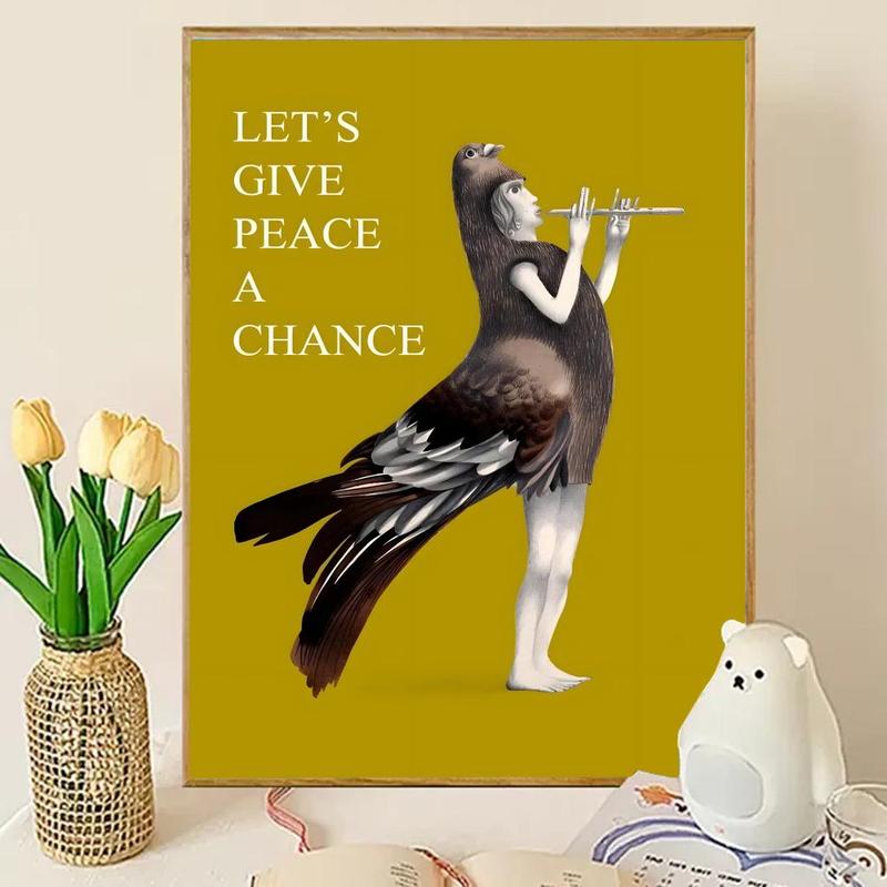 Cool Anti-war propaganda Poster HD Waterproof Self-Adhesive Art Vibrant Wall Print for Living Room Bedroom Bar Parlor Home Decor Gift Fade-Resistant Easy-Apply Durable Dly Artwork Multiple Sizes, High Definition, Easy to Apply & Clean