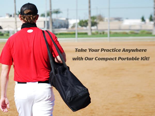 【Jumpstart Sale】ZELUS 7x7ft Baseball Net | Baseball Softball Practice Net with Tee, Baseballs and Carry Bag for Batting Hitting and Pitching,Backyard,all seasons,family sport,gift idea,lawn games,Summer Sports,Outdoorfun Training Equipment