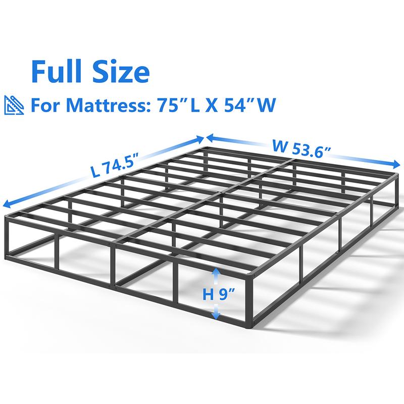 Edenza-Queen Box Spring 9 Inch5 7 9 box spring, Heavy Duty Mattress BoxSpring Foundation, Sturdy Queen Box Springs for Bed with Fabric Cover Set, Easy Assembly, Noise Free fabric cover set