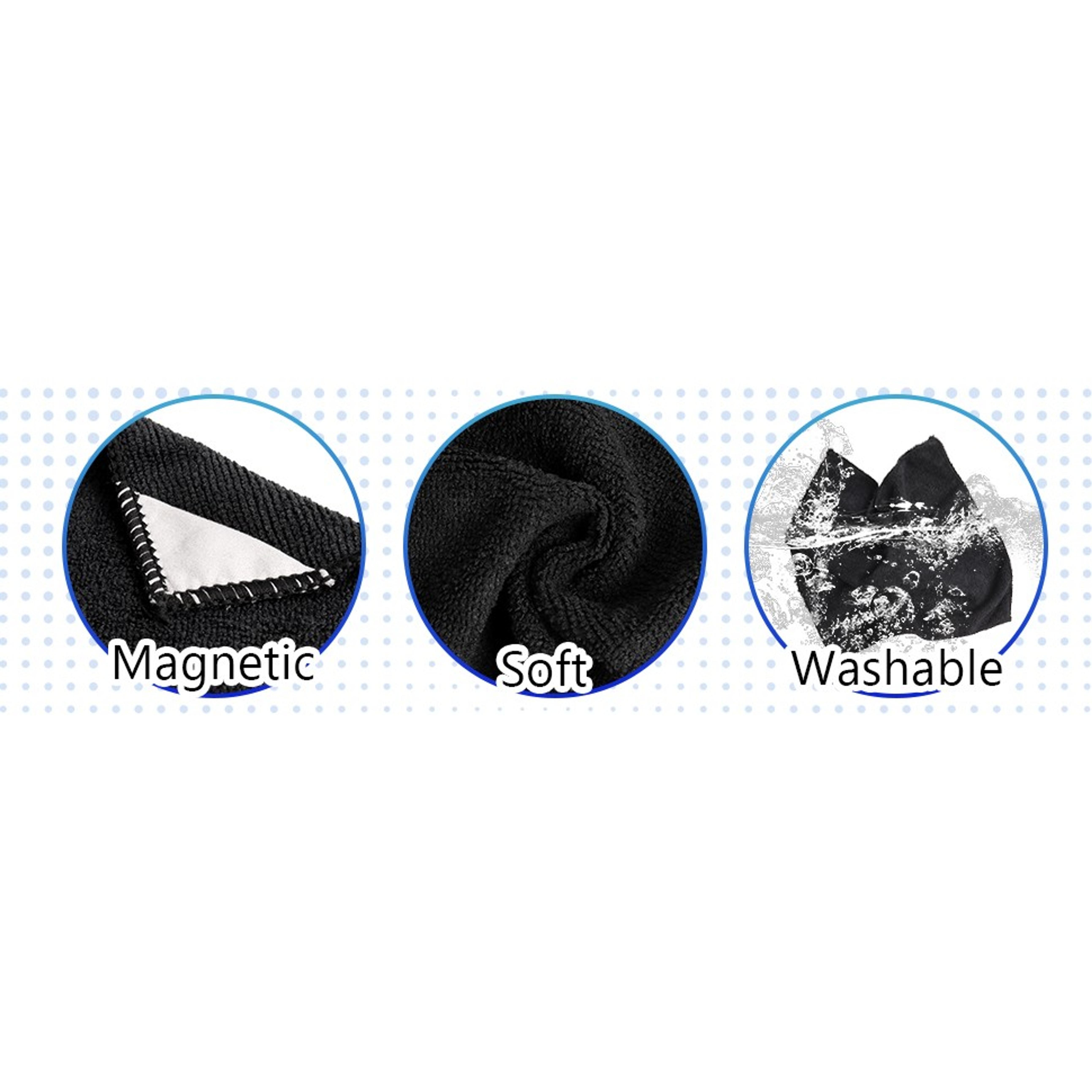 10 Pack Magnetic Whiteboard Eraser White Board Cleaner Microfiber Cleaning Cloth for Whiteboards, Office,School 11.8 x 11.8 inch