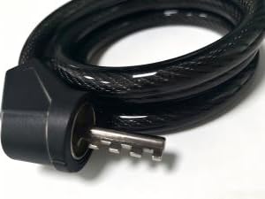Outdoor sportsware Bike Lock Cable,High Security 4 Digit Resettable Bike Lock Combination Coiling Bicycle Lock with Mounting Bracket,3/6FT Anti-Theft Cable for Bicycle,Scooter,Ebikes,Door,2/5 Inch Diameter(10mm)