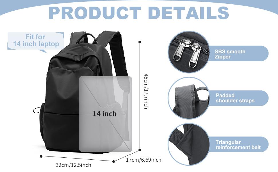 COOWOZ 2024 School Backpack Essentials For Boys / Girls, College Backpack For Women / Men, School Bag For High School, Laptop Backpack For Teens