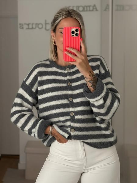 Women's Vintage Striped Cardigan Knitwear, Casual Daily Wear, Perfect for Dates & Shopping, Ideal for Spring/Autumn/Winter Seasons Women's Vintage Striped Cardigan Knitwear, Casual Daily Wear, Perfect for Dates & Shopping, Ideal for Spring/Autumn/Winter Seasons