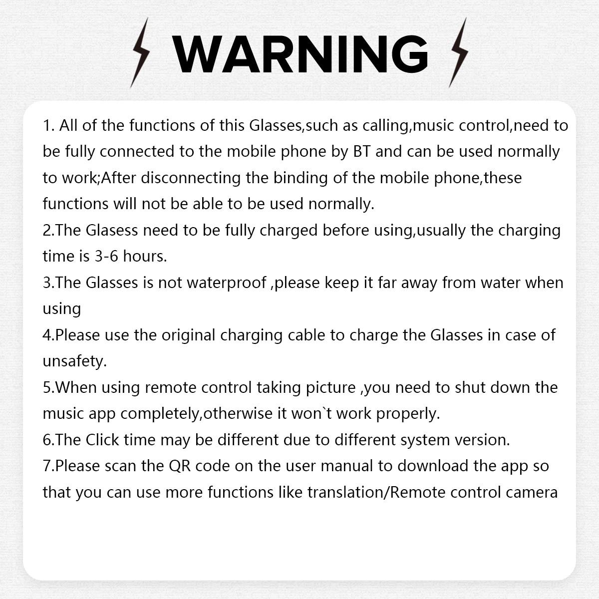 SENBONO Smart Glasses, Wireless Glasses, Polarized Bluetooth Sunglasses with Microphone & Speaker, UV Protection, Auto Pairing, AI Translation, Voice Assistant