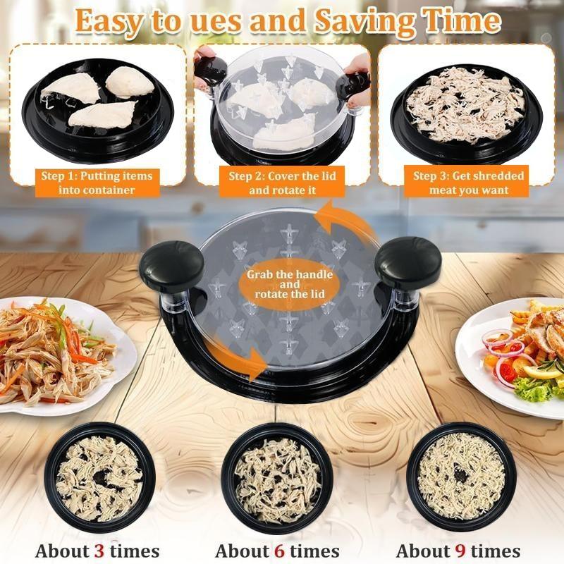 Ergonomic Chicken Meat Shredder Tool, Quick Tear Design for Poultry & Beef, Easy-To-Use Kitchen Gadget for Efficient Cooking