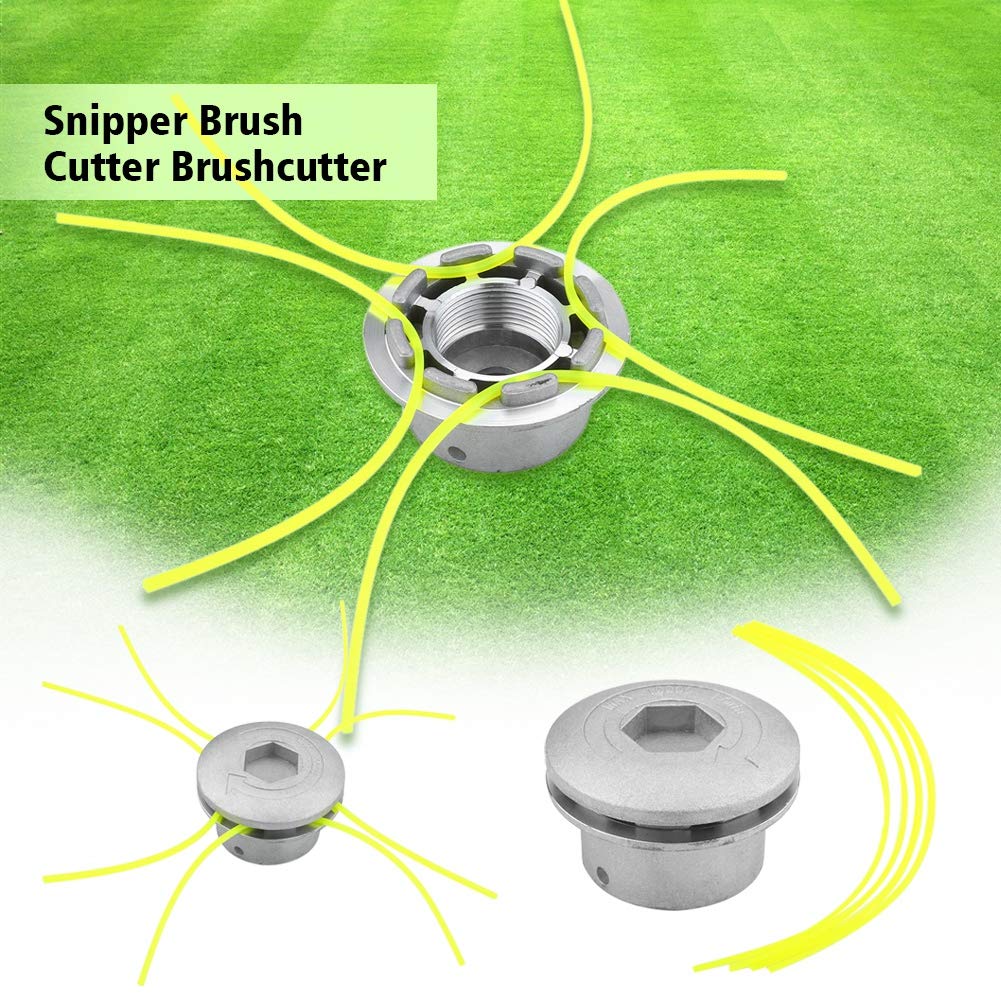 Trimmer Headss Grass, Universal Aluminium Weed Eater Heads with Four Lines, for most lawn mowers, practical and compact, with low vibration and good wear,Weed Eater Heads Trimmer Heads Replacement for Grass Cutter Accessories,Grass Brush Cutter Accessory