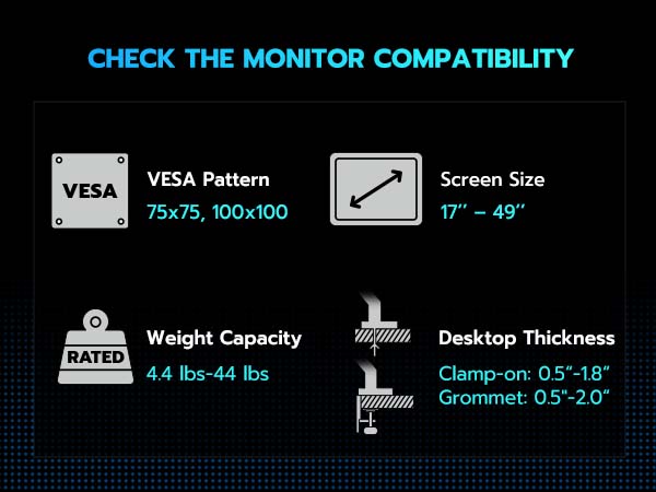 ARES WING Single/Dual Monitor Arm for Ultrawide Heavy Duty Curved Monitor Stacking, Fits 17-49 Inch, Vertical Gas Spring Double Monitor Mount with USB, Ergonomic Office Adjustable Dual Monitor Mount ARES WING Single/Dual Monitor Arm for Ultrawide Heavy Duty Curved Monitor Stacking, Fits 17-49 Inch, Vertical Gas Spring Double Monitor Mount with USB, Ergonomic Office Adjustable Dual Monitor Mount