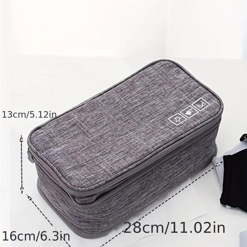 Portable Bra Storage Bag, 1 Count Underwear Sock Organizer Bag, Waterproof Travel Cosmetic Pouch, Travel Organization Pouch, Storage Organizer, Travel Essentials