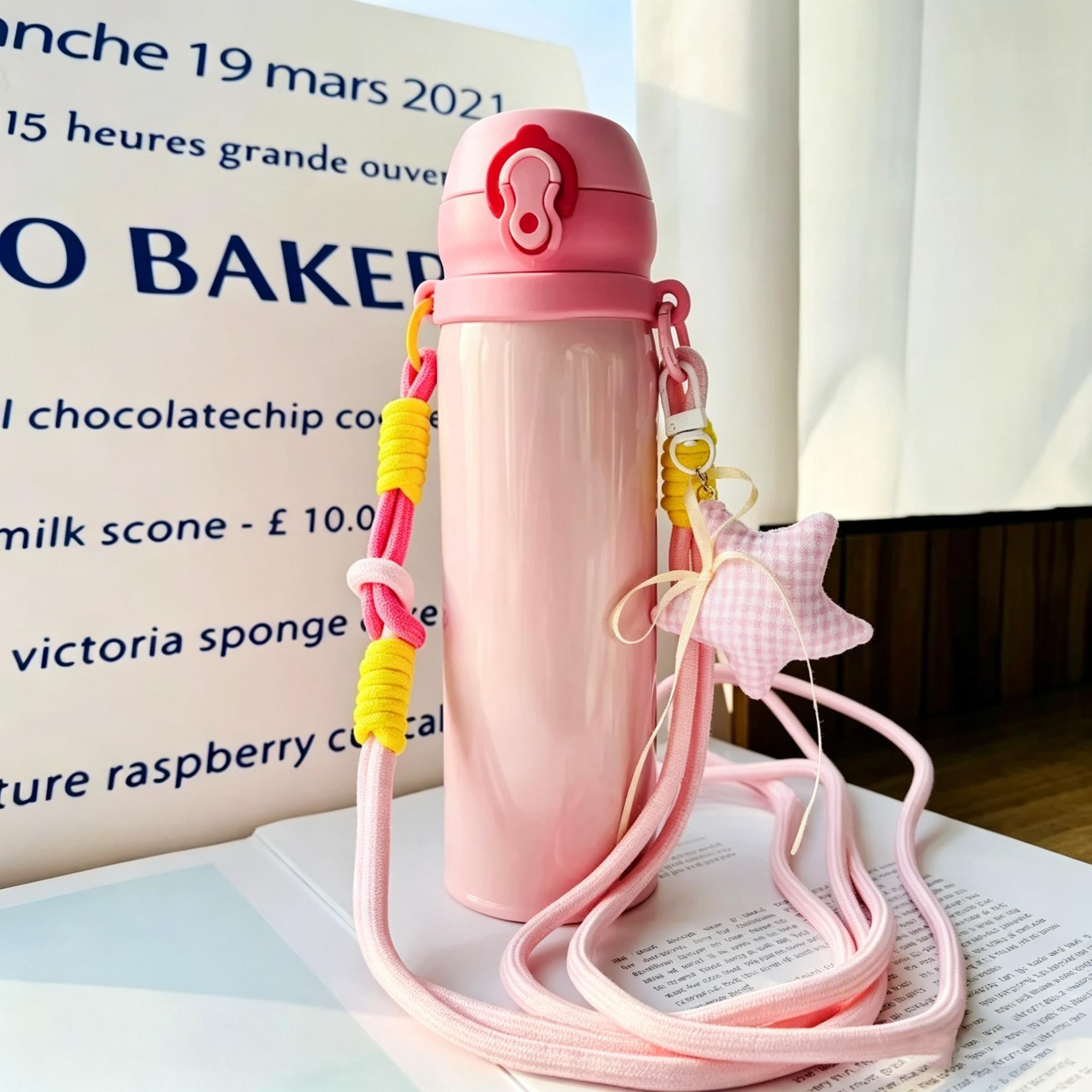 Cute for Girls Universal Tumbler Crossbody Strap, Portable Cup Sling Fits 6-10cm (2.4"-4") Cup Mouth, For Stanley 20/30/40oz Insulated Tumblers, For Owala Water Bottle Carrier for Travel Hiking Camping Daily Commute Must-Have Accessory