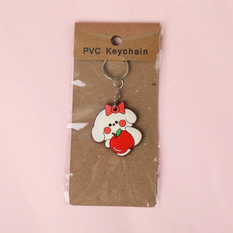 Classic Character Soft Rubber Keychain – Novelty Mixed Shape Pendant Key Ring for Jackets & Hats, Fun Gift Collectibles for Everyone