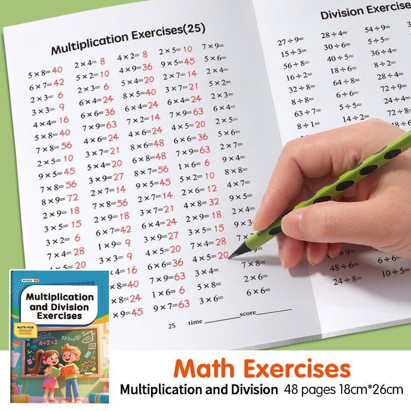 Math Practice Workbook for Kids, Multiplication Exercises, Enhance Math Skills, Easter Gift for Boys and Girls, Holiday Present