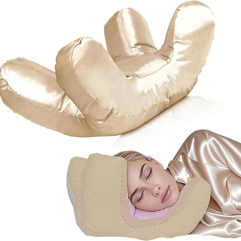 Face massage pillow, soft face pillow, high-quality beauty pillow, ultimate sleeping comfort, washable silk pillowcase, plush and silky polyester filling, meet all sleeping needs