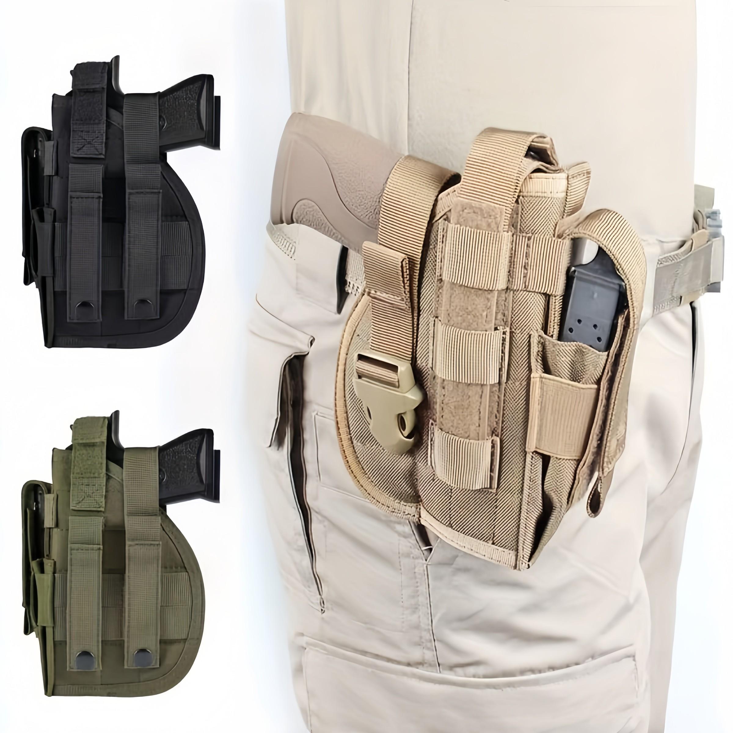 Outdoor Tactical Quick Release Gun Belt, Multi-Functional Waist Pack, Universal Model, Ideal for Hunting and Training, Durable Nylon Material