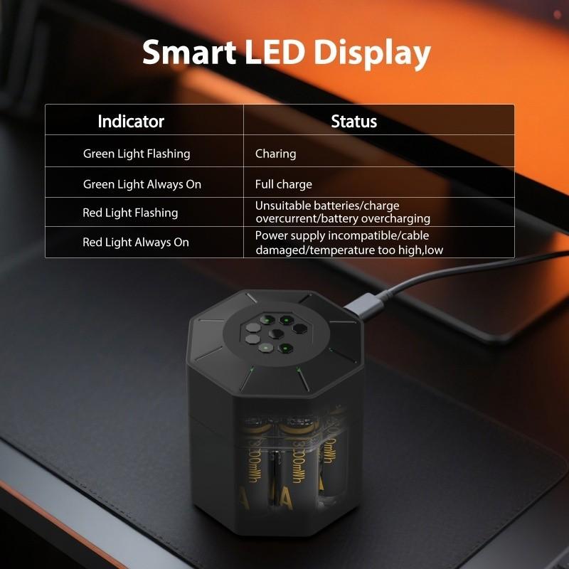 A rechargeable lithium battery compartment, consisting of 8 AA and 4 AAA lithium batteries, suitable for various household appliances. It features rechargeable lithium-ion batteries that can be reused. A must-have item for the home.