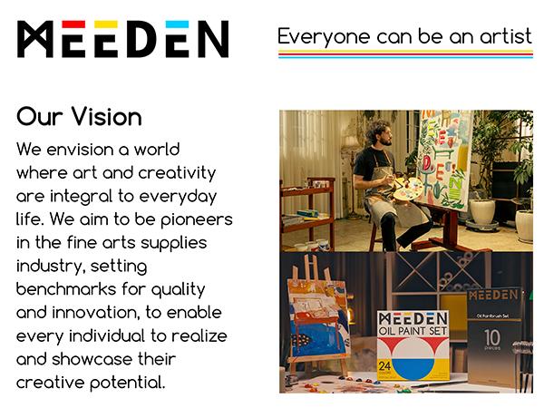 MEEDEN Oil Paint Set, Non-Toxic 24 x 22ml/0.74oz Oil Paints for Canvas Painting